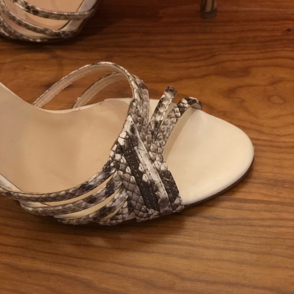 Claudia Ciuti Azalea Python High Heels, Bone - image 5